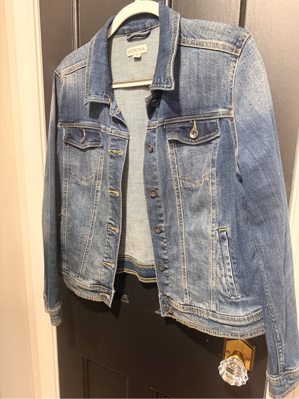 Merona Women's Denim Jacket - Medium Blue